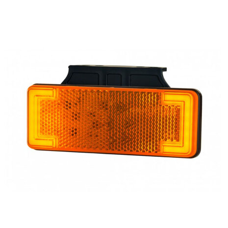Horpol LED Zijmarkering Oranje 12-24V NEON-look Zijkant + Bevestigingsbeugel
