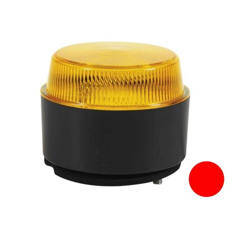 Led flitslamp Vlakke Montage Rood