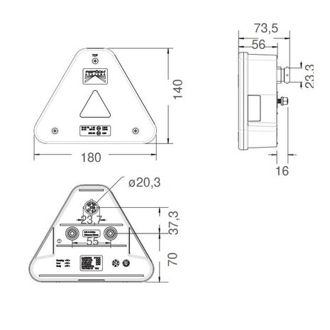 Aspöck Agripoint LED Achterlicht Rechts