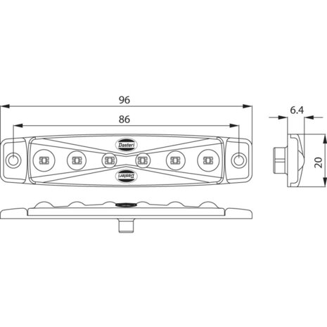 LED Voormarkering wit 12V