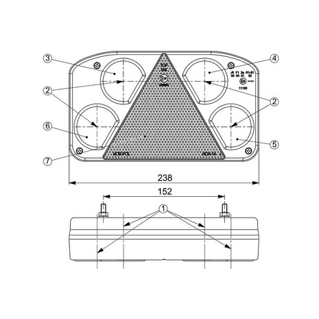 Horpol LED Achterlicht Rechts LZD 2074