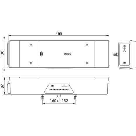 Led Achterlicht 7 Functies 24V Rechts