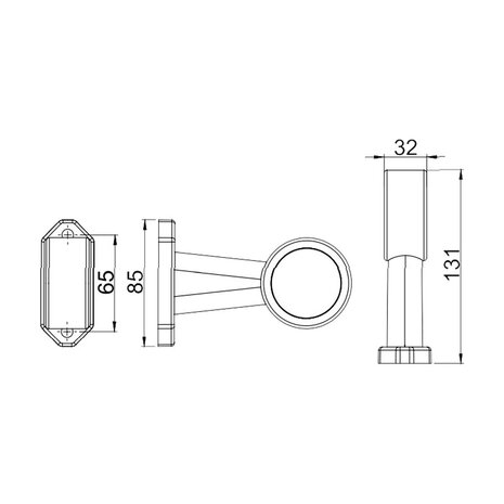 Horpol LED Breedtelamp 2-Functies Universeel