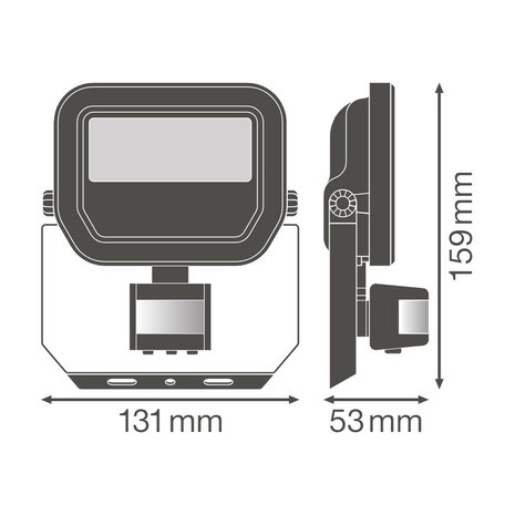 Ledvance 10W LED Bouwlamp 230V + Sensor 4000K