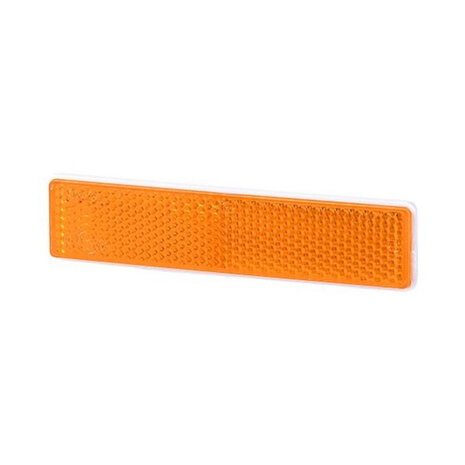 Reflector Rechthoekig Met Plakstrip 103x21mm Oranje