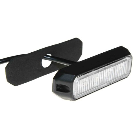 LED flitser 4-voudig compact Wit