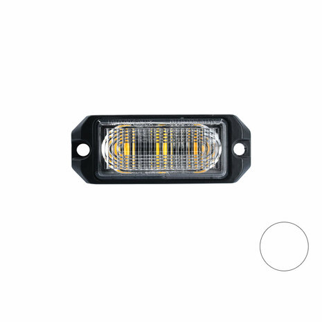 LED flitser 3-voudig ultra flat Wit