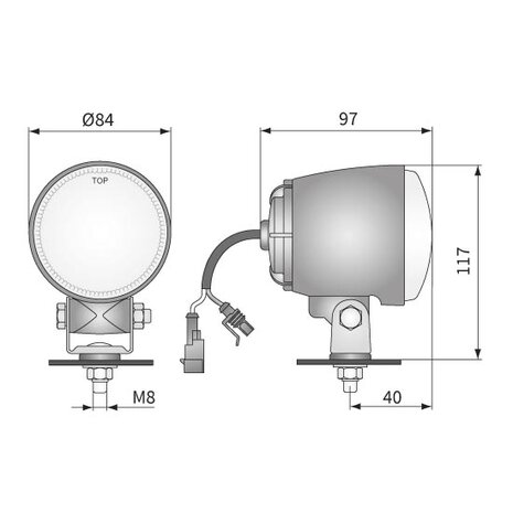 Wesem Xenon werklamp 3040LM