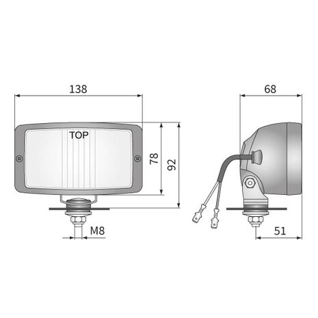 Wesem Halogeen Werklamp H3