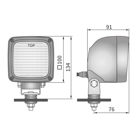 Wesem Werklamp Halogeen H3 Incl 12V H3 Lamp