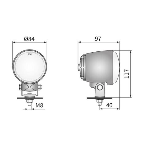 Wesem Xenon Werklamp 3040LM