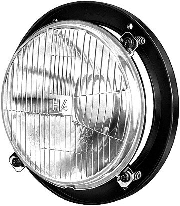 Hella Koplamp inbouw H4 Ø139mm Met Frame Zonder Standlicht | 1A3 996 002-211