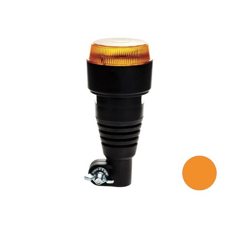 Led flitslamp Met Flexibele DIN Steun Oranje