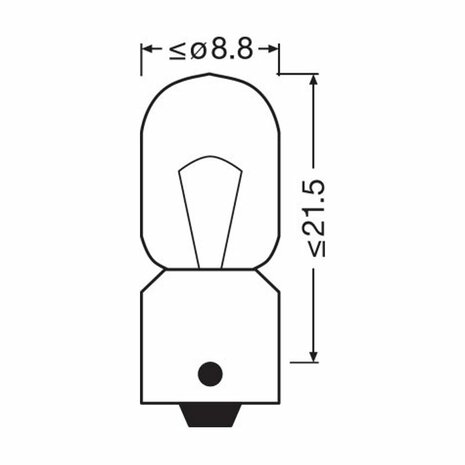 Osram T4W Gloeilamp 24V 4W BA9s Truckstar Pro 2 Stuks