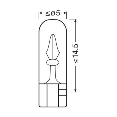 Osram Gloeilamp 24V Original Line W2x4.6d 10 Stuks