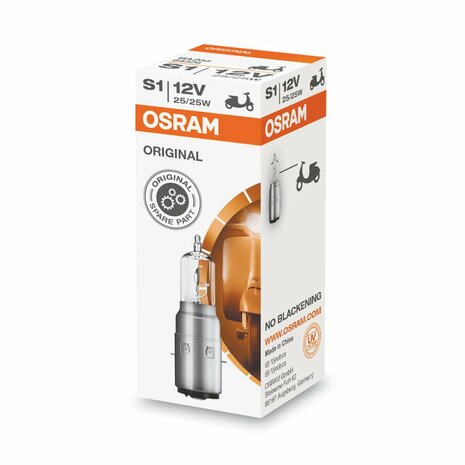 Osram Halogeenlamp S1 BA20d 12V Original Line