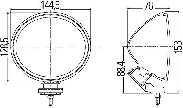 Hella Verstr Comet 200FF huis grijs 12V H3 | 1F4 007 893-081