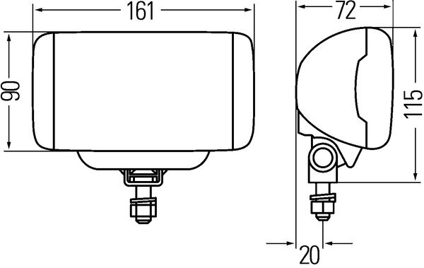 Hella Verstr Comet FF450 zKap z/gl | 1FB 010 951-001