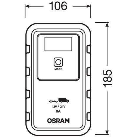 Osram BATTERY Charge 908 Acculader