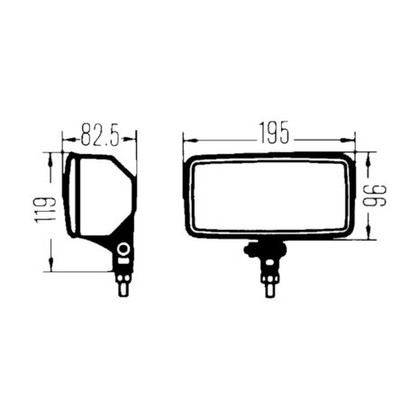 Hella Comet 550 Mistlamp Zwart | 1ND 005 700-461