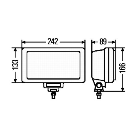 Hella Jumbo 220 Mistlamp Zwart | 1NE 006 300-051