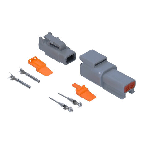 Deutsch-DTM 2-Pins Connector Set Male + Female