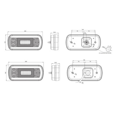 Fristom FT-130 LED Achterlicht 5 Functies 5P Bajonet + Achteruitrijlicht