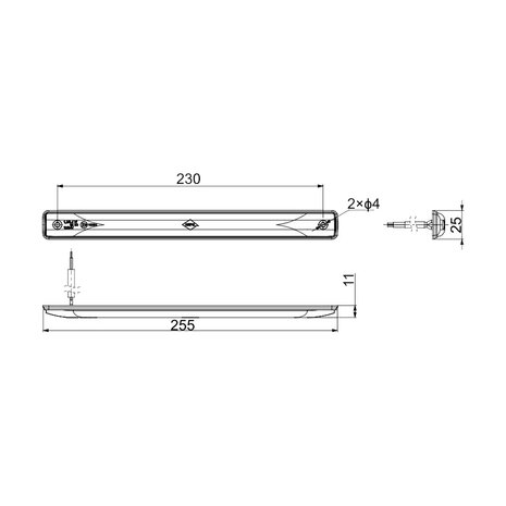 Horpol LED Derde Remlicht LSD 2255