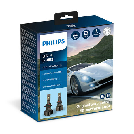 Philips HIR2 LED Koplamp 12-24V 20W 2 Stuks