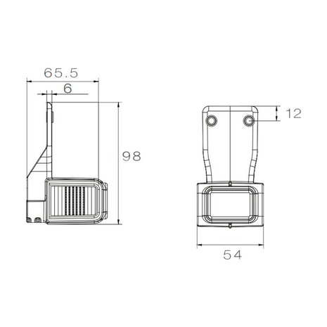 Aspöck LED Markeringslamp Superpoint IV Pendel | Rechts