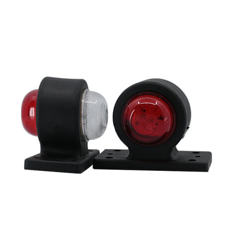 Set LED Breedtelampen kort 10-30V Wit + Rood (set)