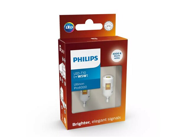 Philips W5W LED Retrofit Wit 4000K 24V 2 Stuks