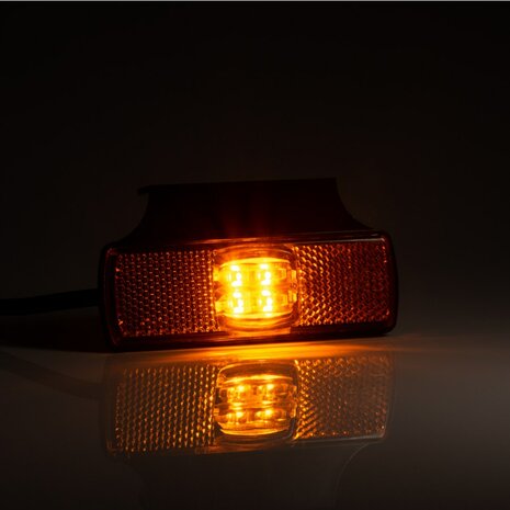 Fristom LED Markeringslamp Oranje + Reflector met Bevestigingsbeugel