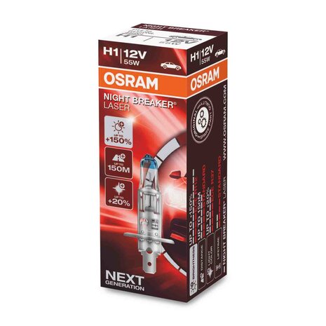 Osram H1 Halogeenlamp 12V 55W P14.5s Night Breaker Laser