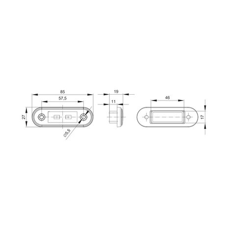 Fristom LED Markeringslamp Groen FT-015