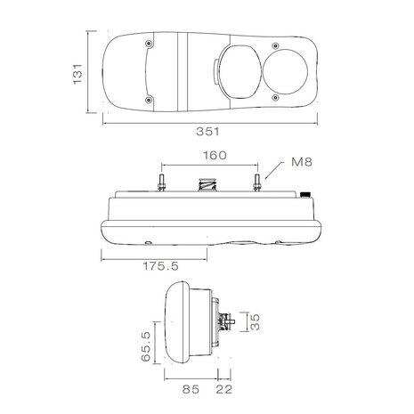 Aspöck Eurofab Achterlicht Links