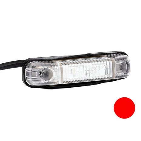 Fristom FT-013 C LED Markeringslamp Rood Doorzichtig