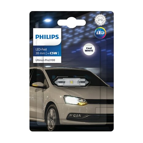 Philips SV8.5 Festoon 38mm Wit 12V