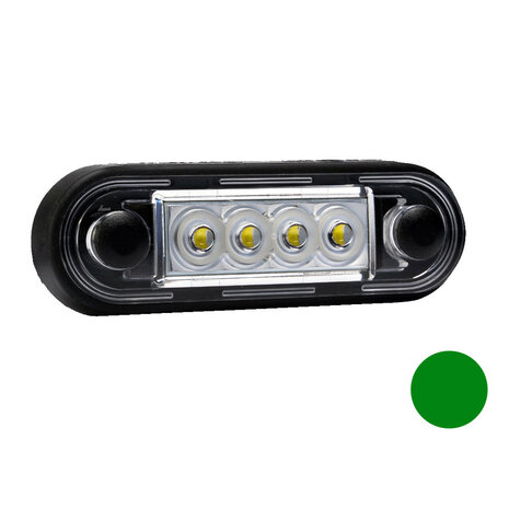 Fristom FT-073 N LED Markeringslamp Groen Kort