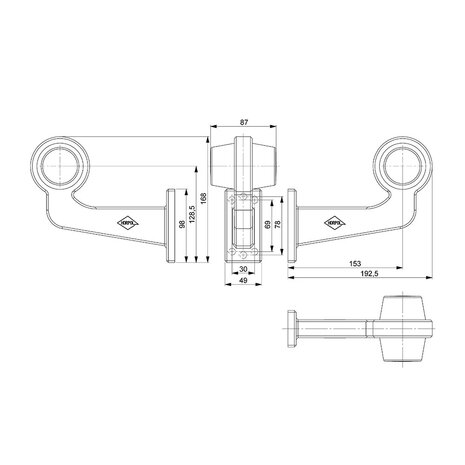 Horpol LED Breedtelamp 12-24V 2-Functies Links LD 2586