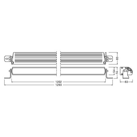 Osram LED Lightbar Combi FX1250-CB SM GEN2 120cm