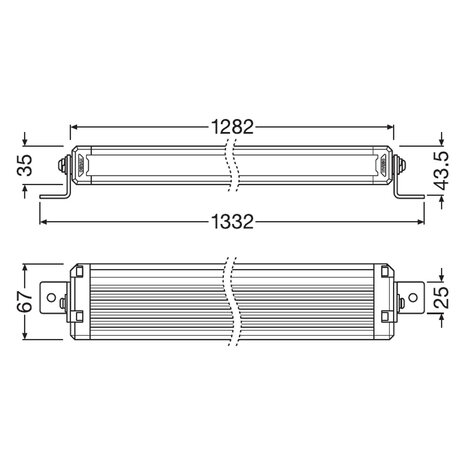 Osram LED Lightbar Combi VX1250-CB SR SM 128cm
