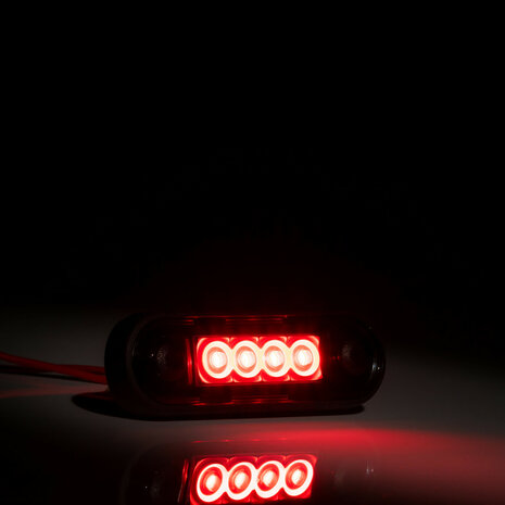 Fristom LED Markeringslamp Rood Dark Look Kort FT-073