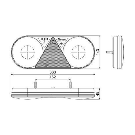 Horpol LED Achterlicht Links Stella LZD 2550