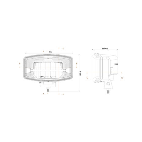 Boreman LED Verstraler + Wit Stadslicht (AMP-Superseal)