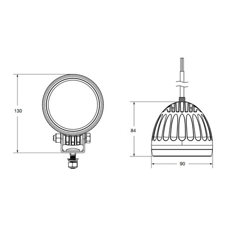 LED Veiligheidspot (Pijl) | Blauw