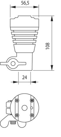 Flexibele DIN-Steun voor werklamp