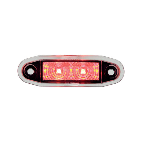 Boreman LED Markeringslamp Rood Easy-Fit 0,5m Kabel