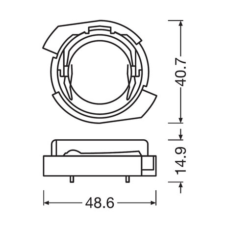 Osram H7 Ledriving Adapter Set 64210DA09