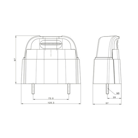 Fristom LED Kentekenverlichting Zwart 12-36V FT-261